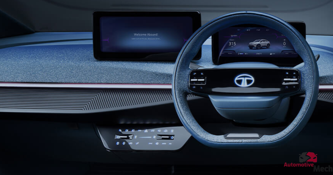 Tata curvv new updated steering wheel & Infotain